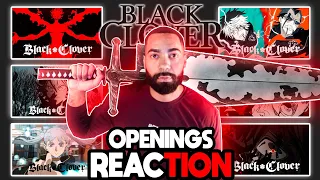 BLACK CLOVER OPENINGS 1-13 REACTION! || ANIME OP REACTION & DISCUSSION