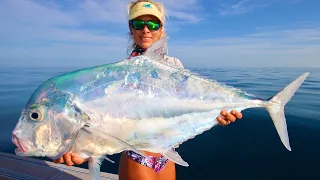 Massive Florida Keys African Pompano! (catch & cook)