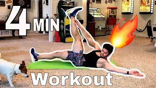 4 MIN AB WORKOUT / No Equipment | Dakota Durant