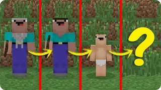 NOOB MINECRAFT VS CICLO DE VIDA TROLL NOOB EVOLUCIONA A BEBÉ EN MINECRAFT