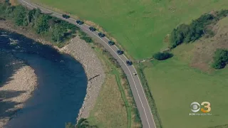 Queen Elizabeth II's body en route to Edinburgh for prayer service