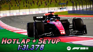 F1 23 COTA Hotlap + Setup 1:31.378