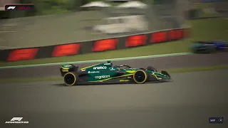 F1 Manager - Imola - Race - Stroll locks up and crashes!