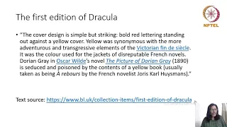 Introduction to Dracula, Literary Contexts and Gothic Monsters