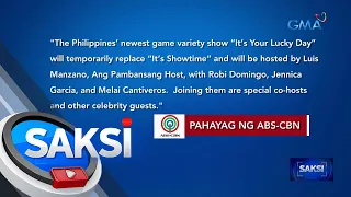 "It's Showtime," papalitan muna ng game variety show kasama sina luis Manzano, Robi... | Saksi