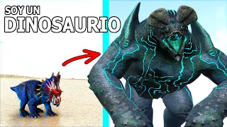 LA HISTORIA DEL PEQUEÑO DINOSAURIO LEATHERBACK MONSTRUO! Evoluciono en Kaiju! ARK Soy un Dinosaurio