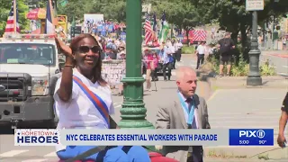 NYC celebrates essential workers with ticker-tape parade