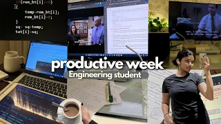 STUDY VLOG |  realistic & productive week | Engineering student 🍵