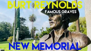 Famous Graves : Burt Reynolds New Memorial & Bust in Hollywood | Plus the Cats of Hollywood Forever