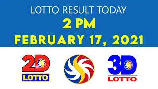 PCSO Lotto Result Today February 17,2021 2PM | 2D | 3D | ez2 lotto | ez2 | swertres |4D| 6/45 | 6/55