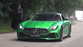 Mercedes AMG GT R drifts, accelerations and revs!