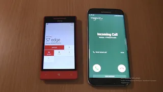 Over the Horizon Incoming call & Outgoing call at the Same Time Samsung Galaxy S7 edge+HTC 8s