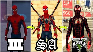 Evolution of Spider-Man [Mods] in Grand Theft Auto Games | 2001-2020 |
