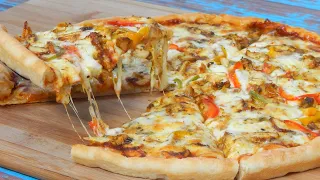 Homemade Thin Crust Pizza Recipe | Pizza dough recipe | Secret to thin Crust Pizza | Thin-soft Pizza