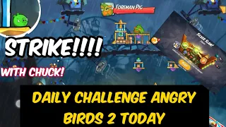 daily challenge angry birds 2 today May 21(no gems used).🥳🥳!! Strike!!🥳🥳 4-5-6 with bubbles