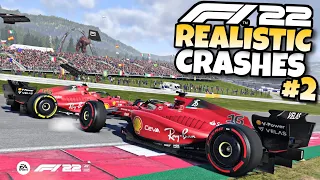F1 22 REALISTIC CRASHES #2