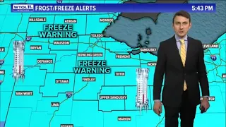 Clearing skies drop temps Wednesday; freeze warning overnight into Thursday | WTOL 11 Weather - 4/24