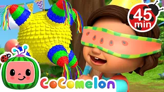 Nina's Big Birthday Colorful Piñata! + More Nina's Familia! | CoComelon Nursery Rhymes & Kids Songs