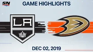 NHL Highlights | Kings vs. Ducks - Dec. 02, 2019