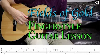 Fields of Gold - Sting (With Tab) | Watch and Learn Fingerstyle Guitar Lesson