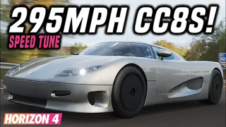 FH4 | Koenigsegg CC8S Top Speed Tune | 295MPH/475KPH!