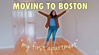 MOVING TO THE CITY | Spacious Empty Apartment Tour in Boston + Vlog 2021