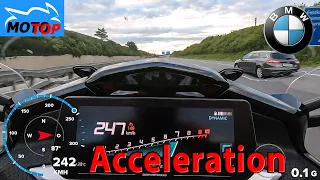 BMW K1600GT (2023) - ACCELERATION - Gopro GPS and DRAGY measured