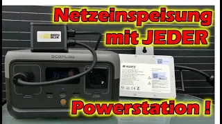 Netzeinspeisung mit jeder Powerstation ganz einfach!