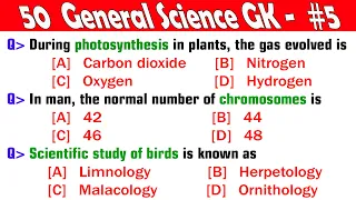 50 Science GK on BIOLOGY (ZOOLOGY, BOTANY, HEALTH) | Science Trivia Quiz | Science GK Quiz | Part-5