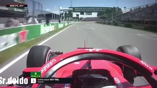 F1 Onboard 2018 | Sebastian Vettel Qualificaty Canadian Pole Lap | Senhor doido