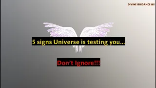 5 Signs Universe🦋 is testing You | Don't Ignore! #LOA | DG1111