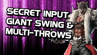 Tekken 7 Armor King - Secret Input For Giant Swing & Multi Throws