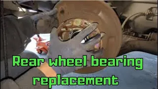 2004 Honda Element rear wheel bearing replacement