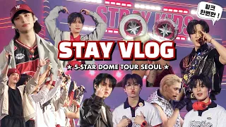 [ 스테이 브이로그 ] 스키즈 첫 고척돔 입성 ! 플로어 1열로 성덕 ❤️ㅣ5-STAR Dome Tour Seoul • 스테이존 • 사웨 럭드 • 스키즈가 스케치북 봐준 썰