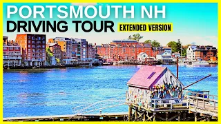 Portsmouth New Hampshire - 4K Driving Tour [Extended Version]