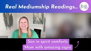 Mediumship Reading with son in afterlife who comforts mom through signs