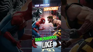 TEAM SPIDERMAN vs TEAM DEADPOOL 💥 MMA Match 💥 #avengers #superhero #marvel #venom #spiderman #venom2