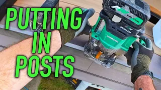 Putting In Cable Rail Posts | Dr Decks