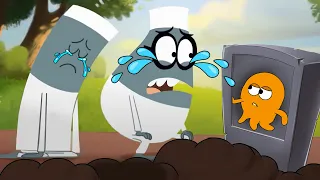 Slim Doc and Fat Doc don't cry! I can't hug you..!! Sad story Lamput Cartoon Animation