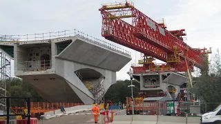 HS2 Colne Valley Viaduct at Moorhall Rd crossing on 17th October 2023, must be almost 2km long now.