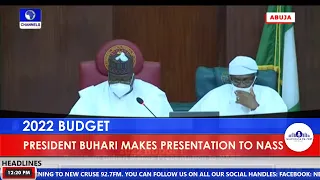 PRESIDENT BUHARI PRESENTS 2022 BUDGET TO NATIONAL ASSEMBLY