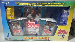 A Super Box of Hits! 2024 Topps Series 1 box opening #baseball