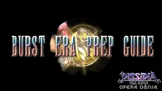 [DFFOO GL] - Burst Era Preparation Guide