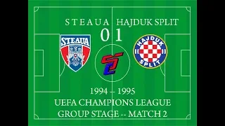 Steaua 0-1 Hajduk Split (1994/1995 UCL R1)