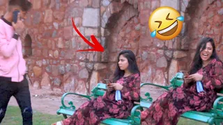 RUNNING😝 INTO POLES WHILE STARING AT GIRLS😂 | PART-4 | FUNNY REACTION - MR. HOTY