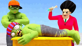 Scary Teacher 3D Zombie troll Nick and Tani Virus Vaccination with The Doctor Miss T Animation