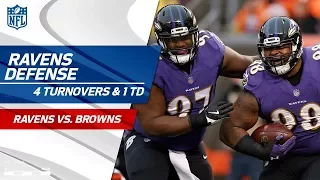 Baltimore's Defense Forces 4 Turnovers & Gets 1 TD! | Ravens vs. Browns | Wk 15 Player Highlights