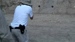 Mark shooting Full Size Uzi Submachine gun - Bay 4  on 6-2011