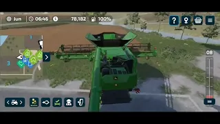 Farming simulator 23.. harvesting canola