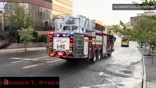 White Plains Fire Department Engine 70 & Ladder 32 Responding